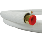 Ductless Lineset, 1/4" x 3/8" x 25', 1/2, White EZ-PULL