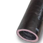 KP Insulated Flex Duct, 5"x25' Black Vinyl R8 Box